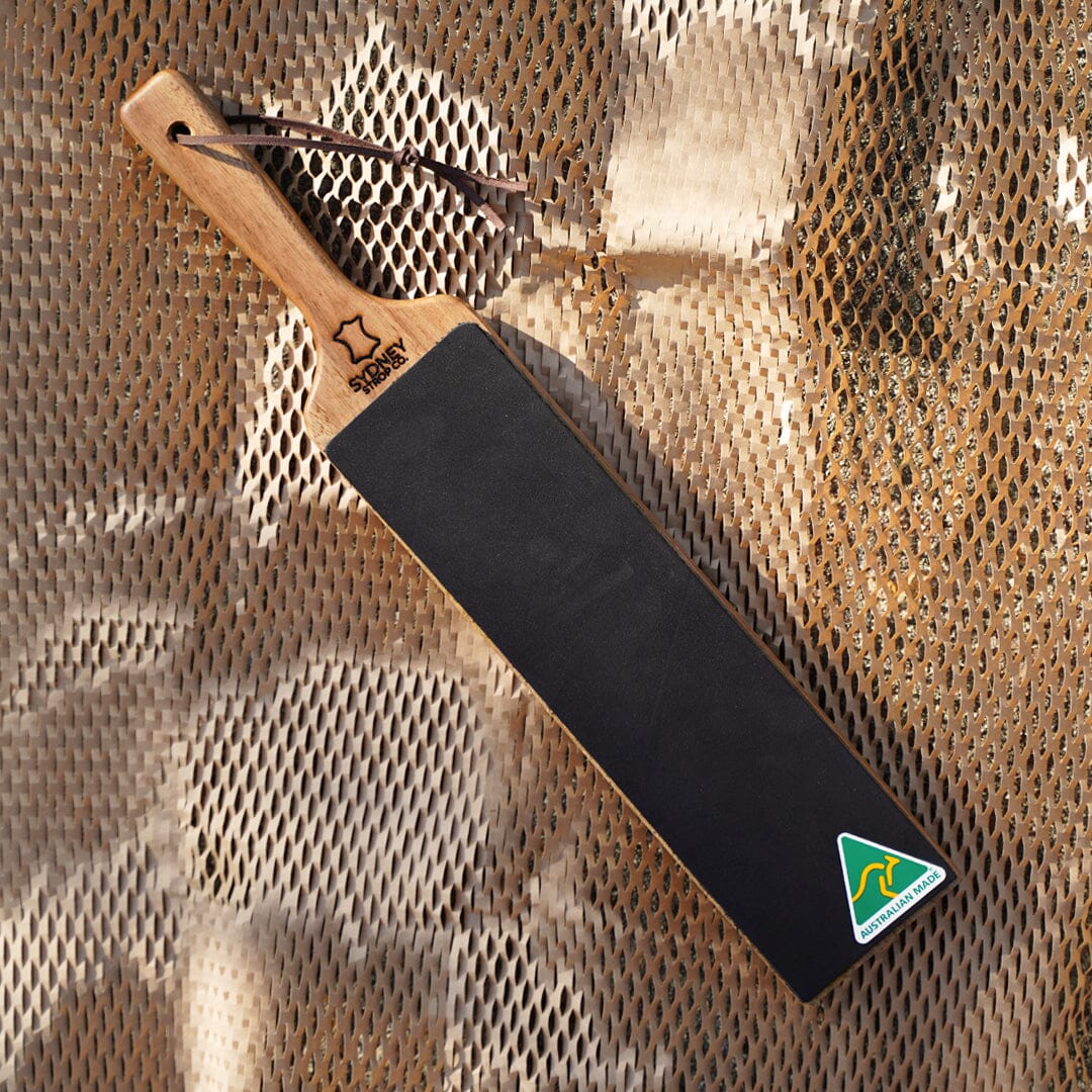 Double-Sided Paddle Strop - Black Cow Leather - Made in Australia
